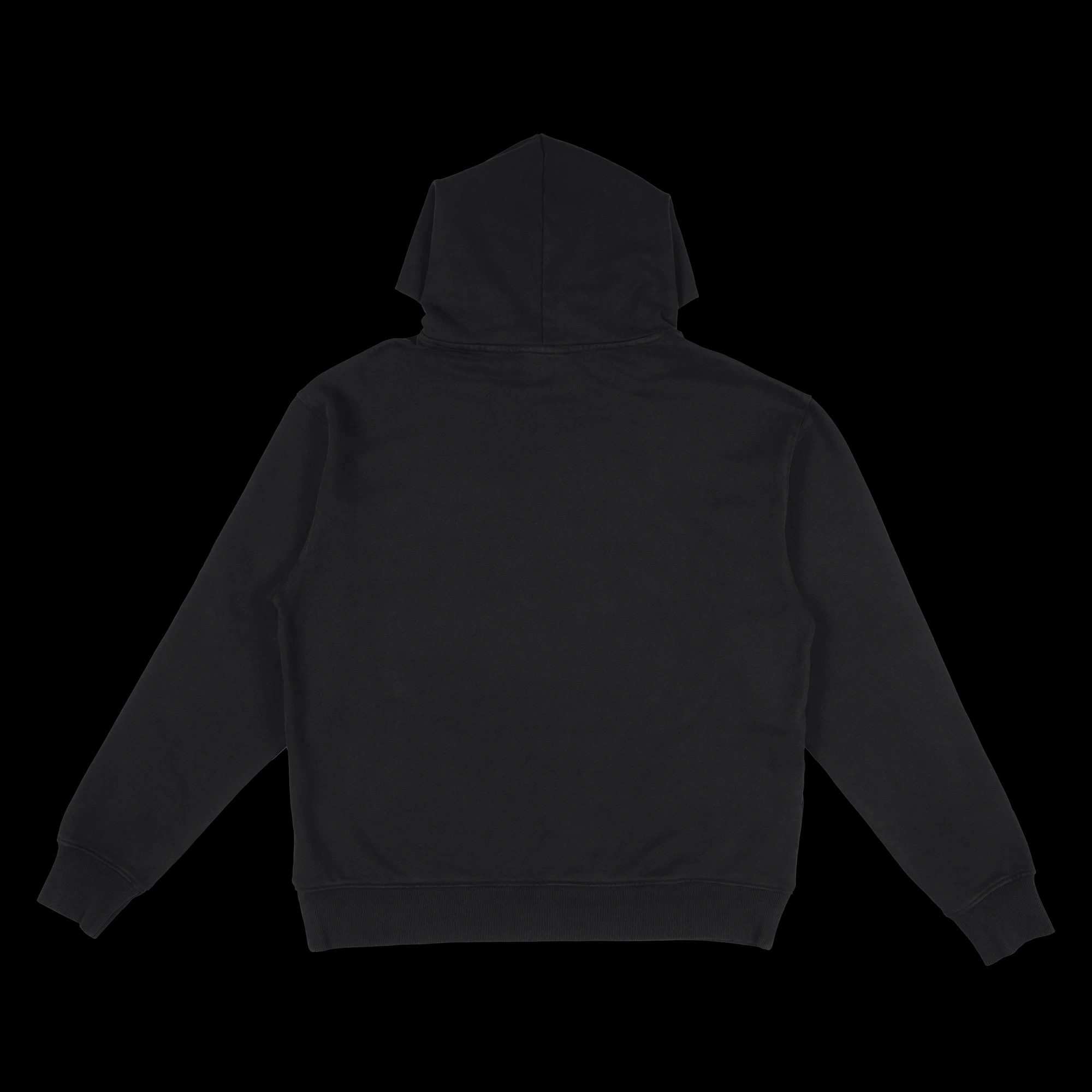 Lockup Hood: Back, the mark at the cuff