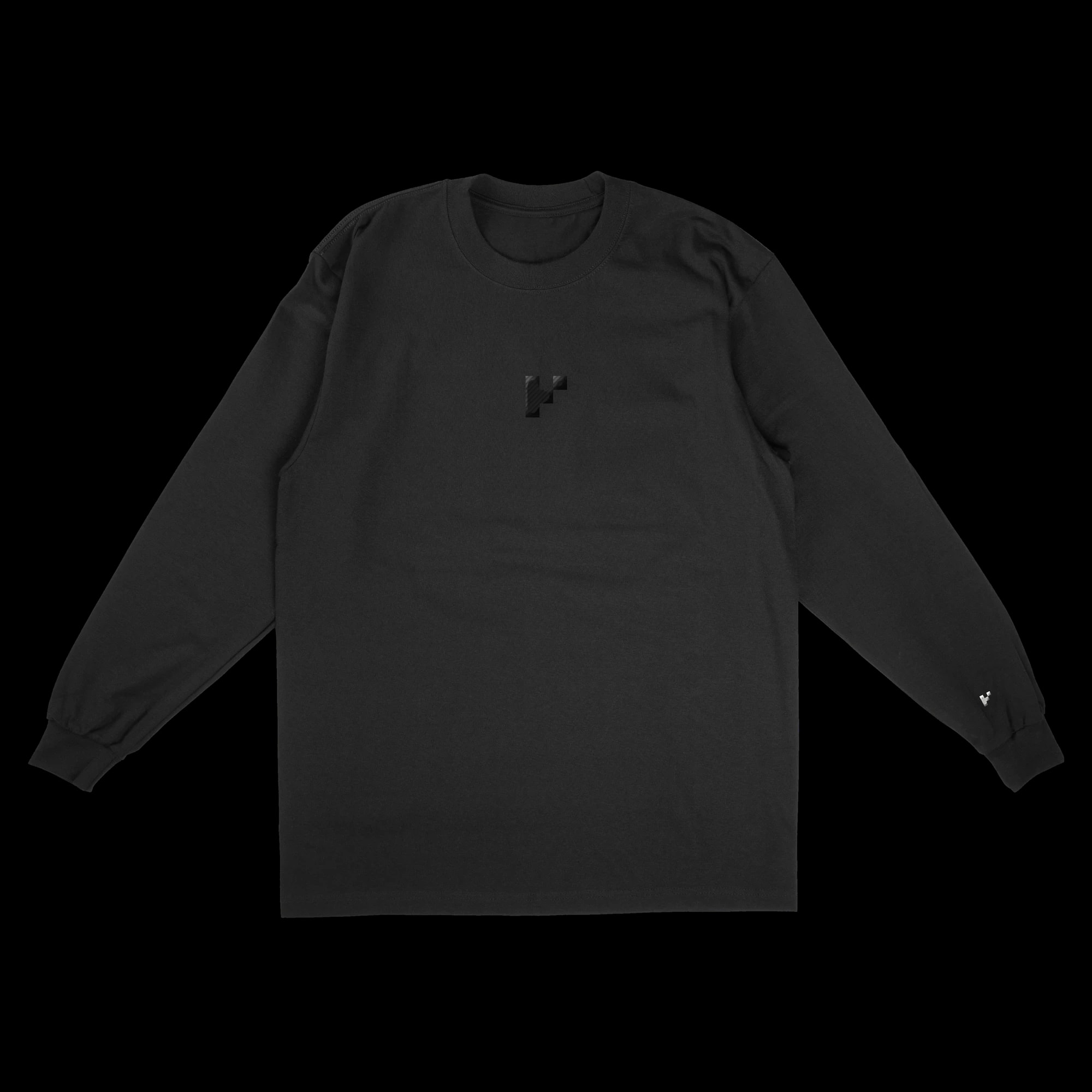 Mark Long Sleeve: Front, the mark at the centre of the chest